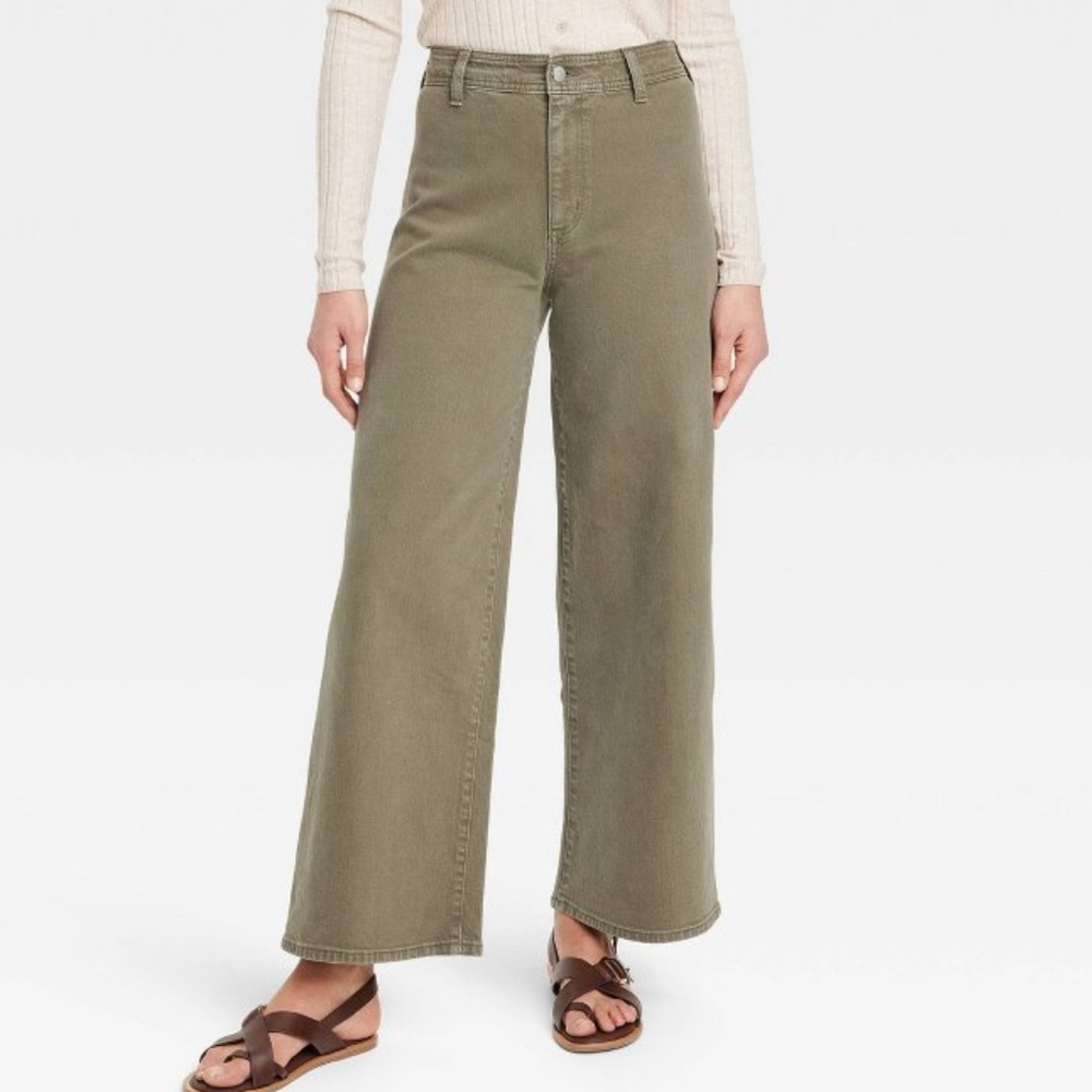 High Rise Sailor Wide Leg Jeans